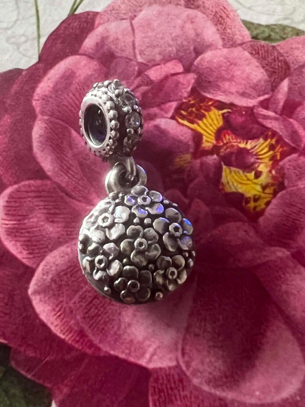 Authentic Pandora Sweet Mother Dangle Charm #791285CZ